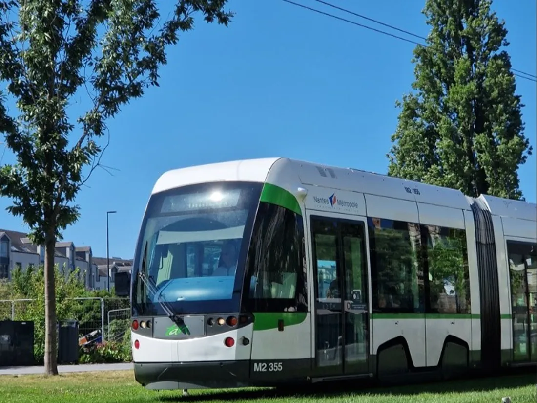 Un tramway à Nantes, archives
