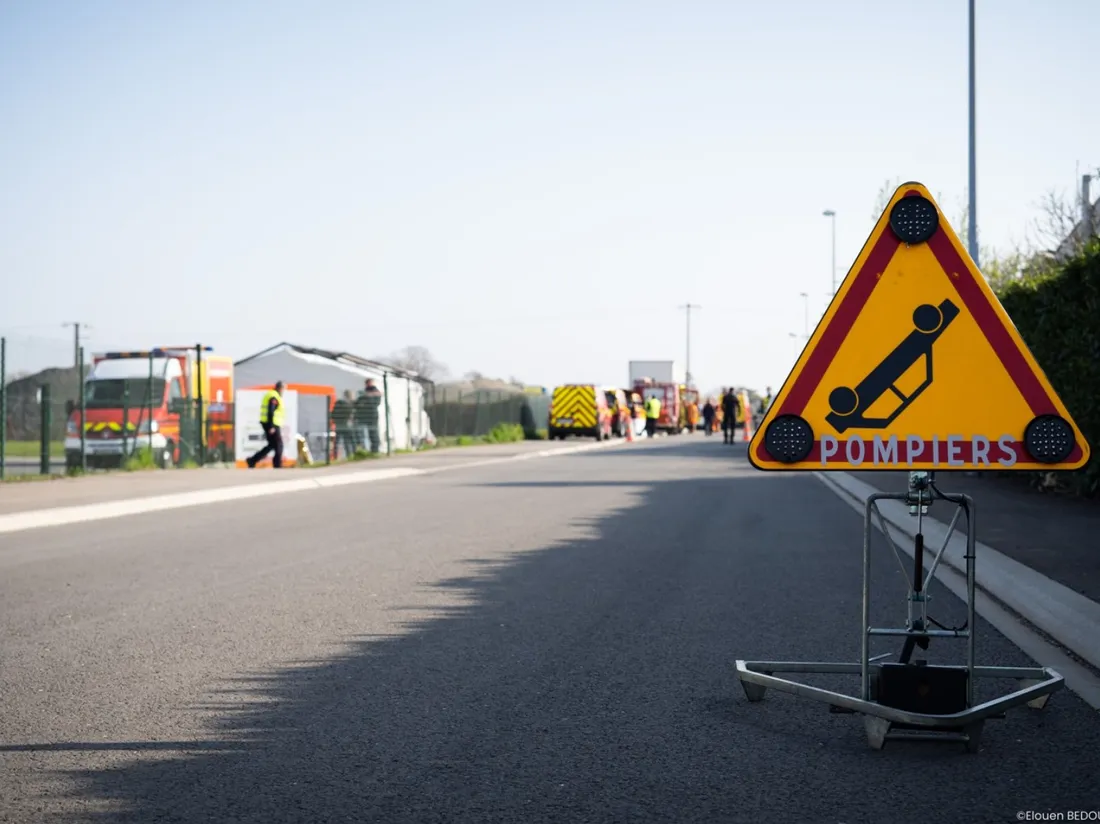 Les pompiers en intervention, illustration