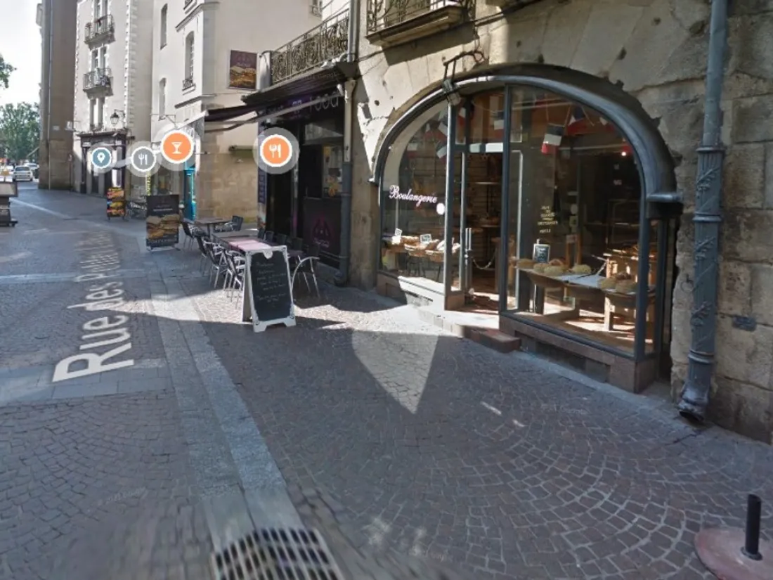 La rue des échevins à Nantes, capture d'écran