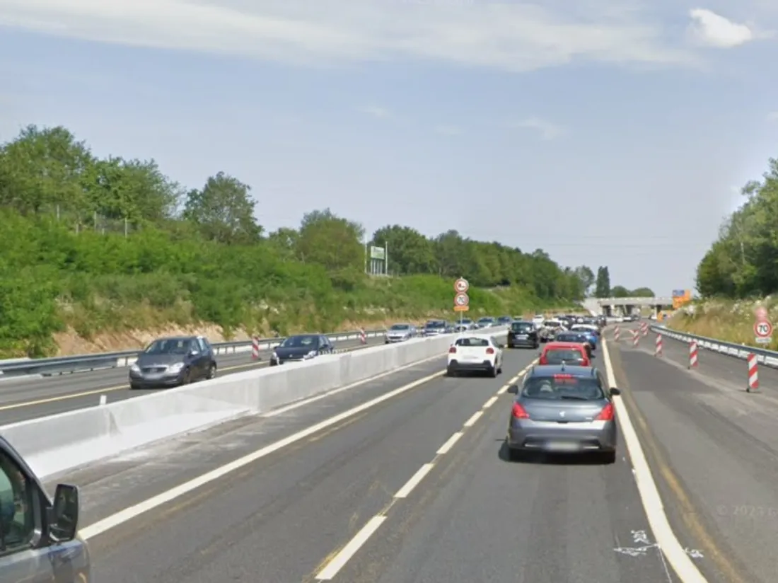L'A11 à Nantes, capture d'écran