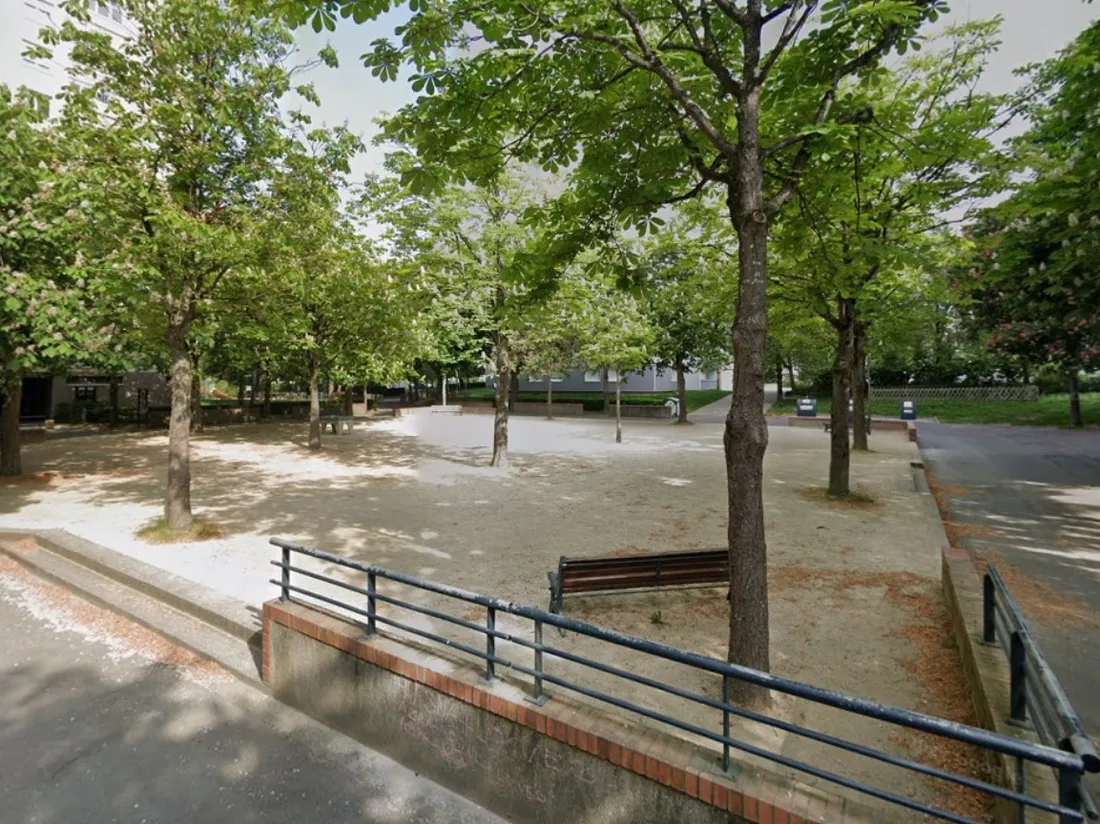 Le square des Grisons, dans le quartier du Blosne, capture d'écran