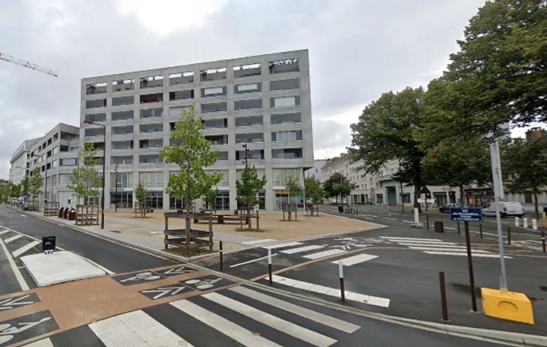 La place Abbé-Pierre à Nantes 