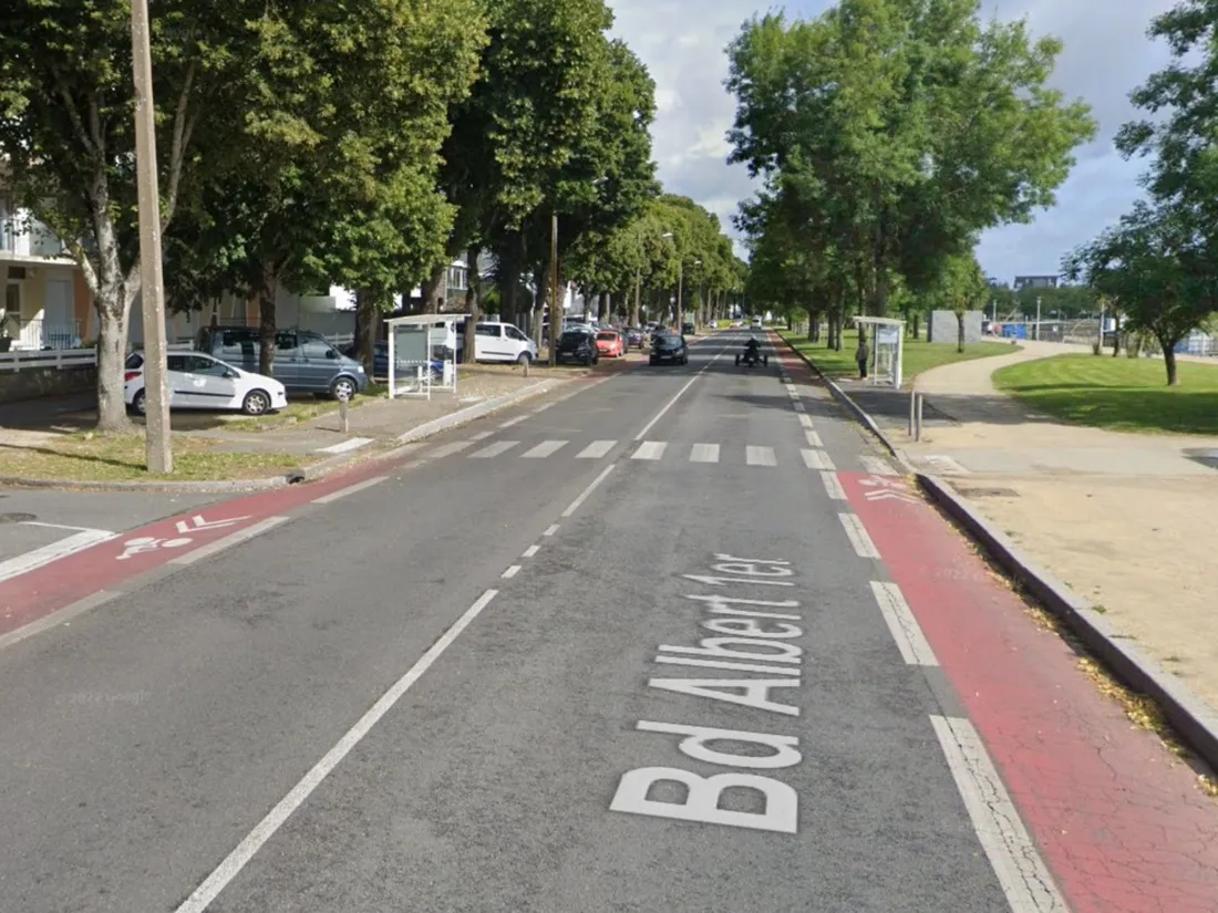 L'intersection du Bd Albert-Ier et de la rue Benjamin Franklin