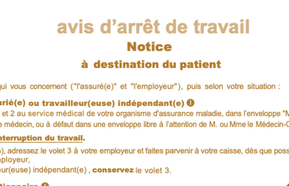arrêts maladie