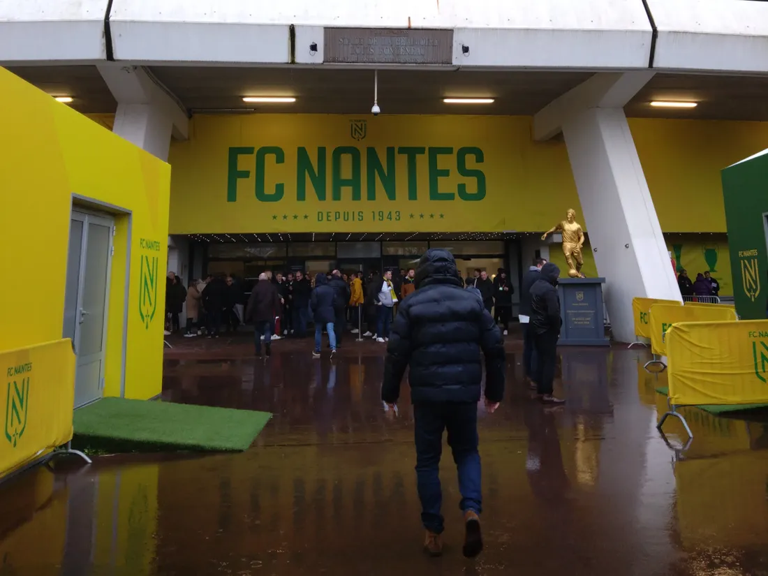 L'entrée du Stade de la Beaujoire, le 23 février 2023  avant le match Nantes-Juventus