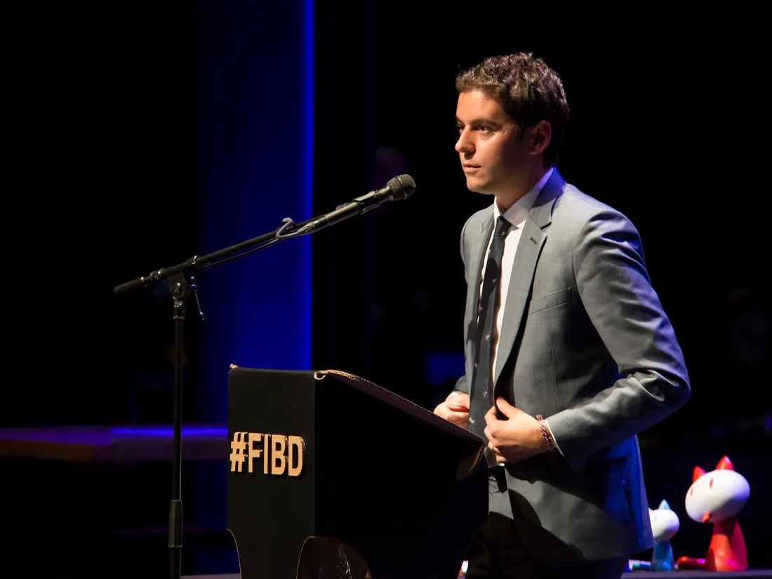 Gabriel Attal à Angoulême en 2019