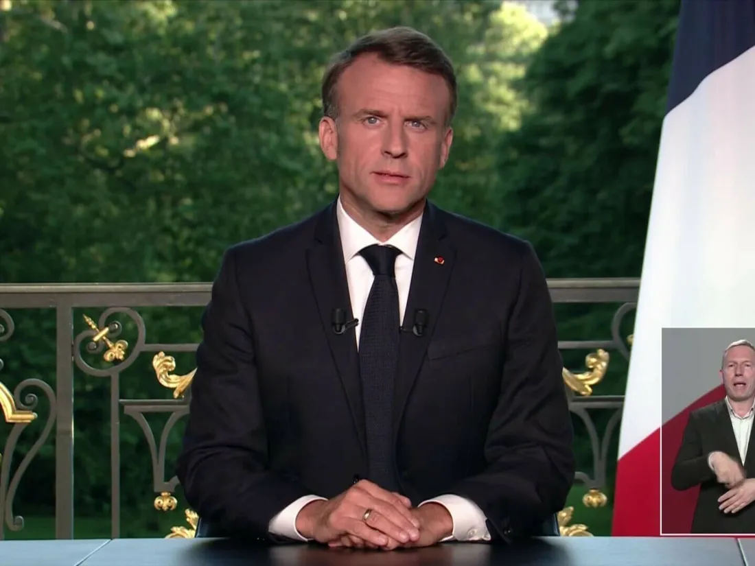 Emmanuel Macron le 9 juin 2024