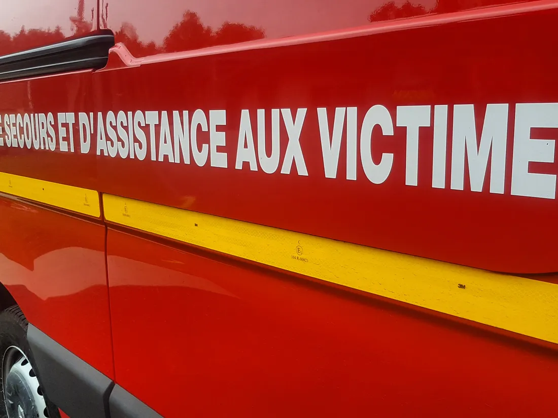 Un véhicule de pompiers, illustration