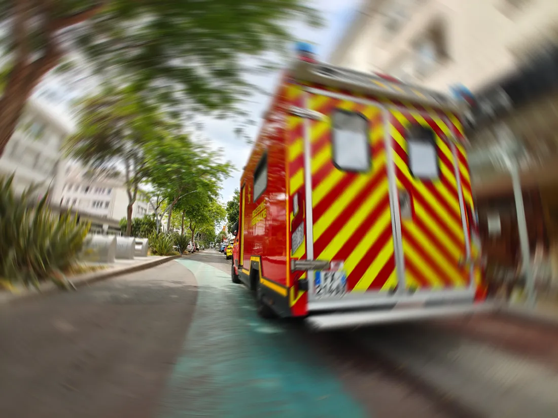 Une ambulance des pompiers, illustration