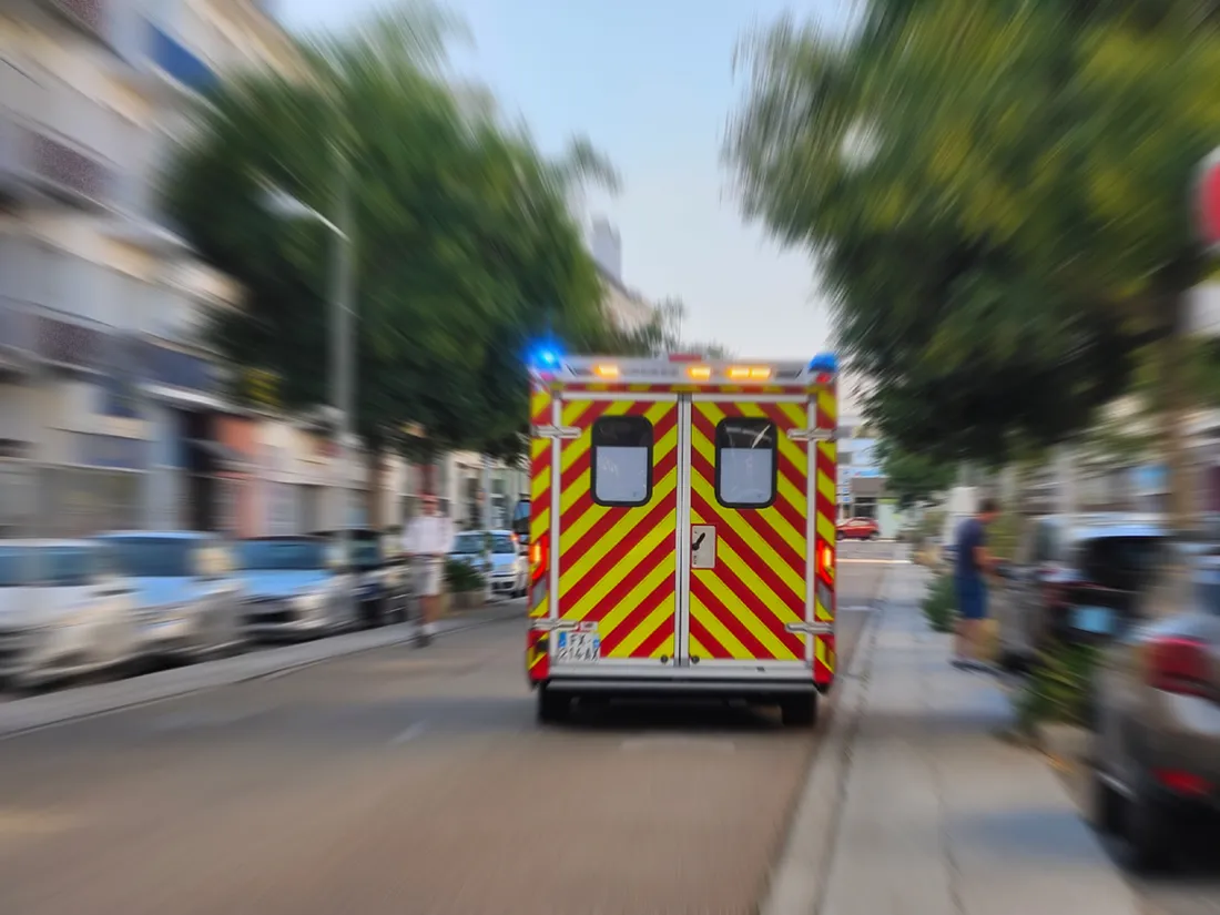 Une ambulance des pompiers, illustration