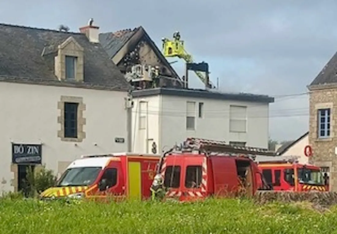 Les pompiers en intervention à Guérande, le 12 mai 2024