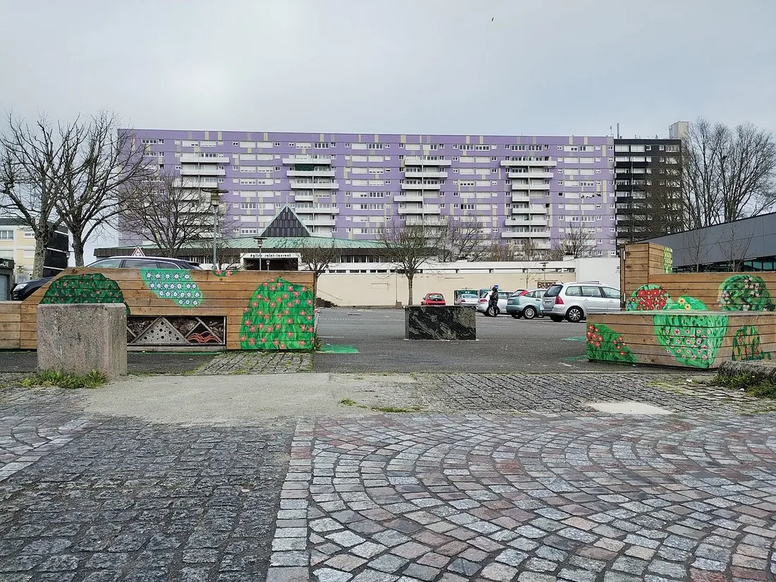 Place des Dervallières à Nantes (image d'illustration)