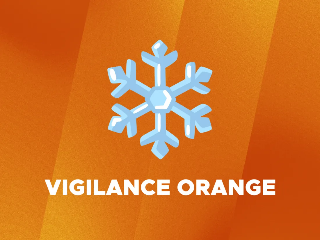 Vigilance orange - neige