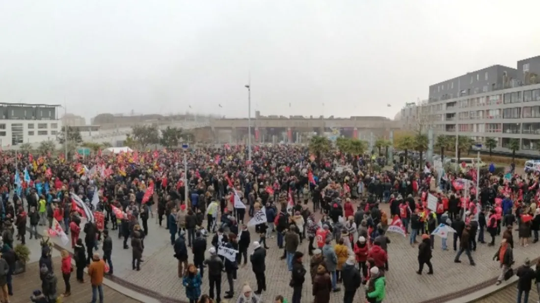 Une manifestation à Saint-Nazaire (image d'illustration)