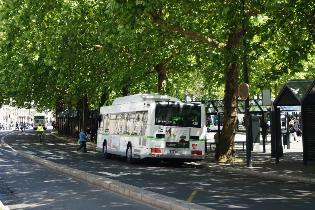 Un bus à Nantes, illustration