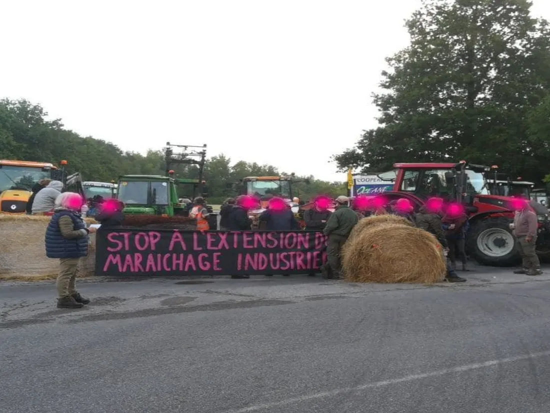 Manifestation d'agriculteurs à la Chevrolière