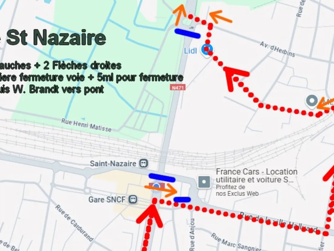plan déviation