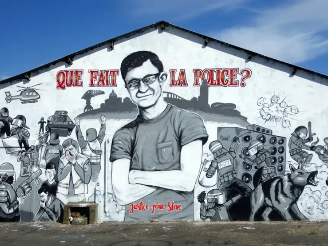 Fresque en hommage à Steve Caniço