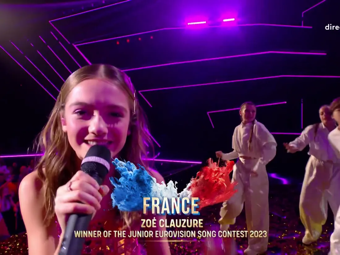 Zoé Clauzure remporte l'Eurovision Junior 2023