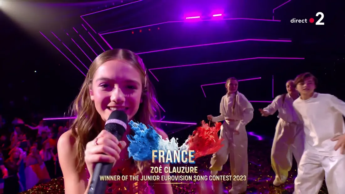 Zoé Clauzure remporte l'Eurovision Junior 2023