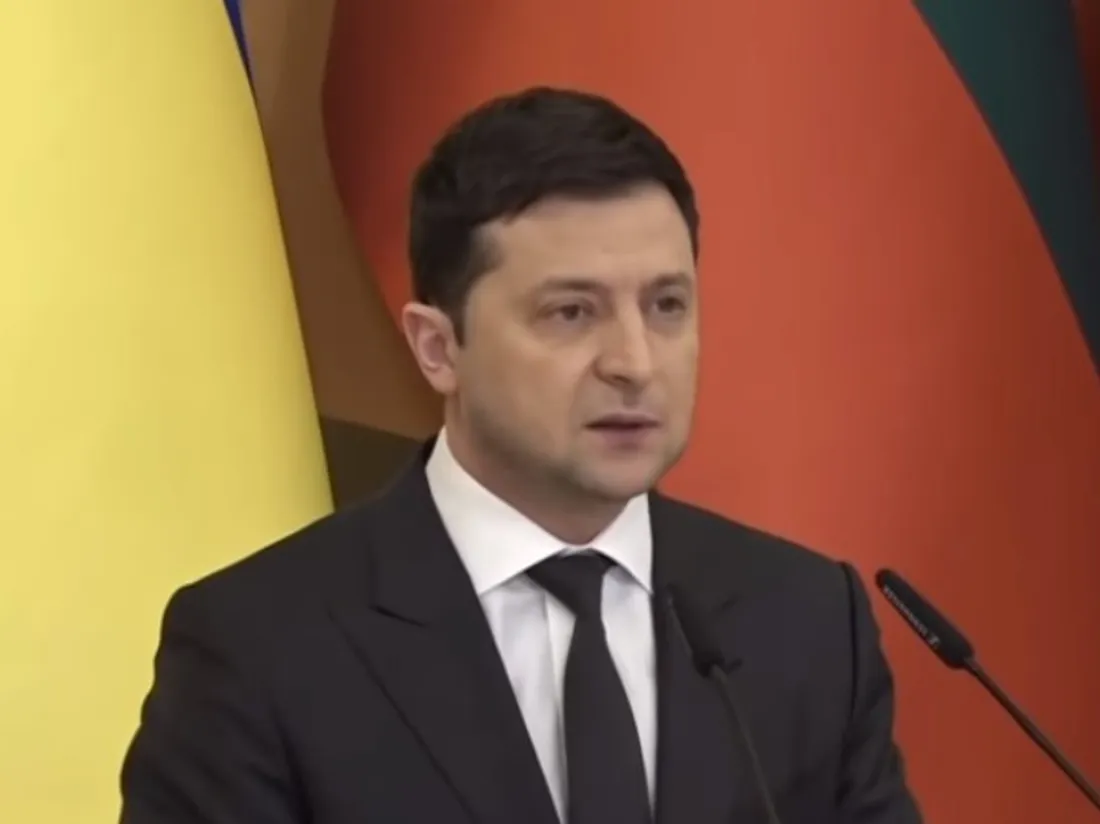 Le président ukrainien Volodymyr Zelensky