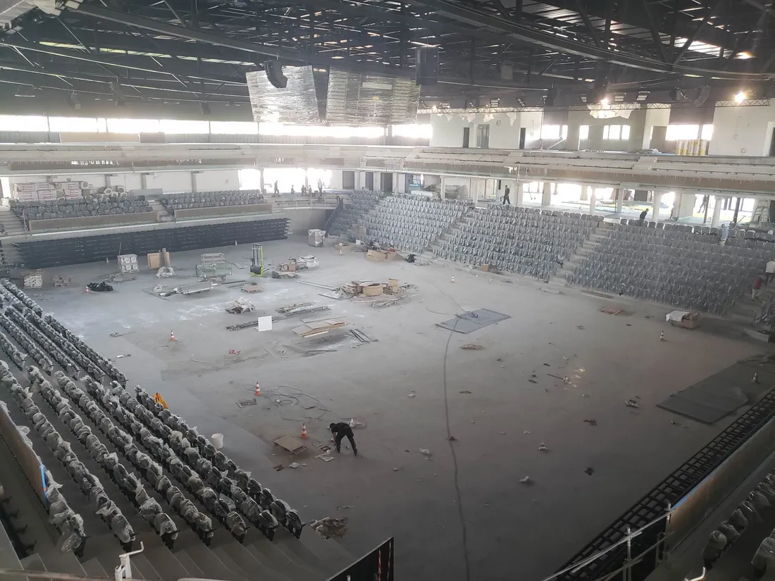 Le nouveau Palais des sports de Caen, encore en travaux