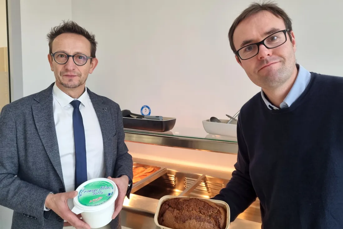 Didier Delva et Sébastien Doré du Groupe API Restauration Centre Val de Loire.