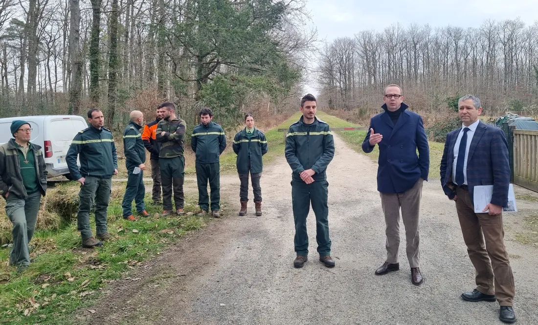 Sur le terrain à Neuvy pour un exercice de pédagogie...