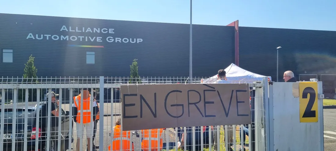 Un piquet de grève est en place cette semaine sur le site de l'entreprise.