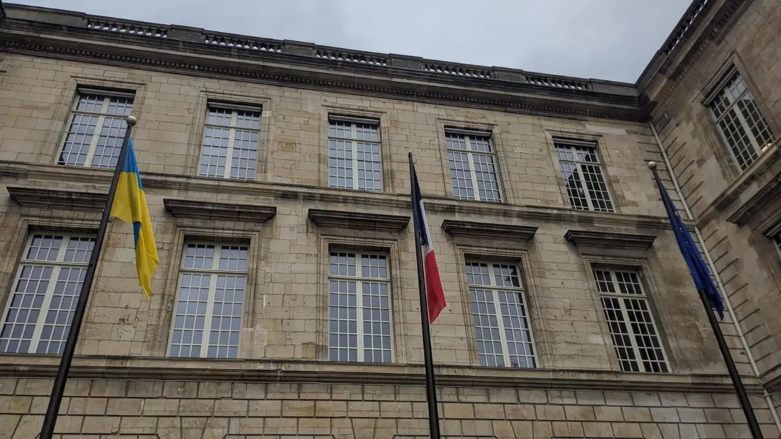 A Rouen, un rassemblement pour l'Ukraine, trois ans après le début de la guerre