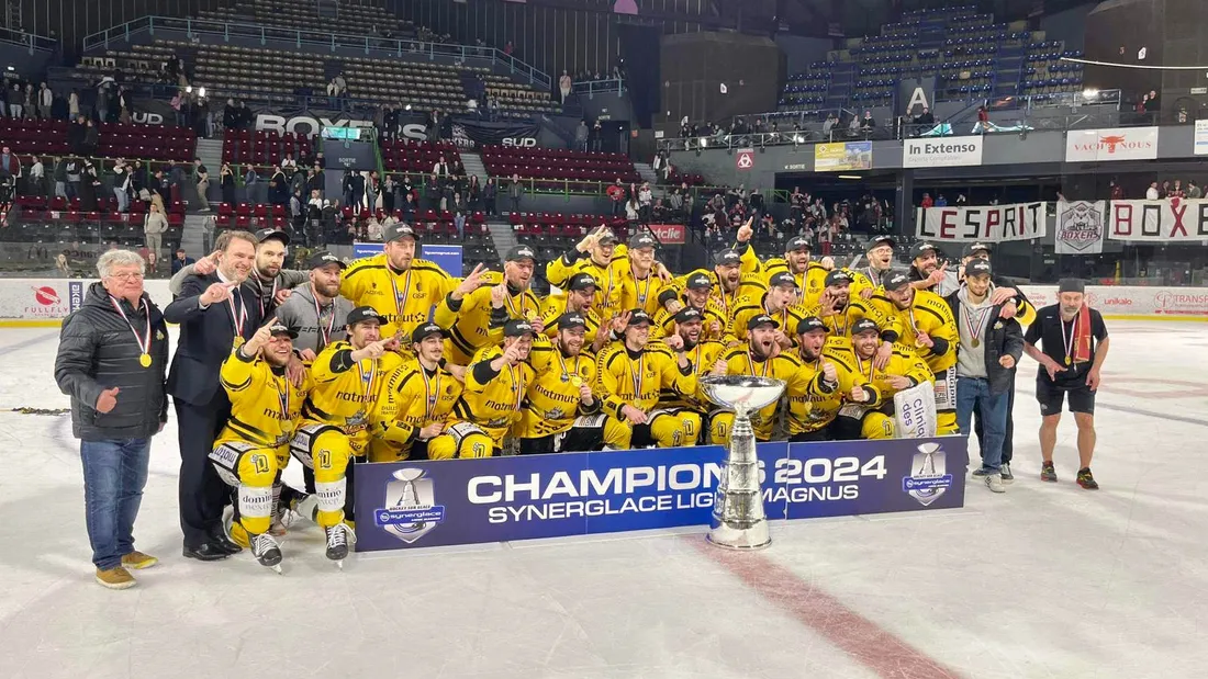 Hockey sur glace : les Dragons de Rouen conservent leur titre de ligue Magnus