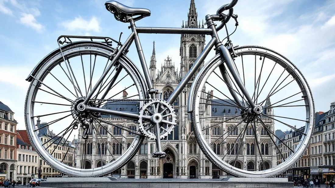 Statue géante vélo Rouen