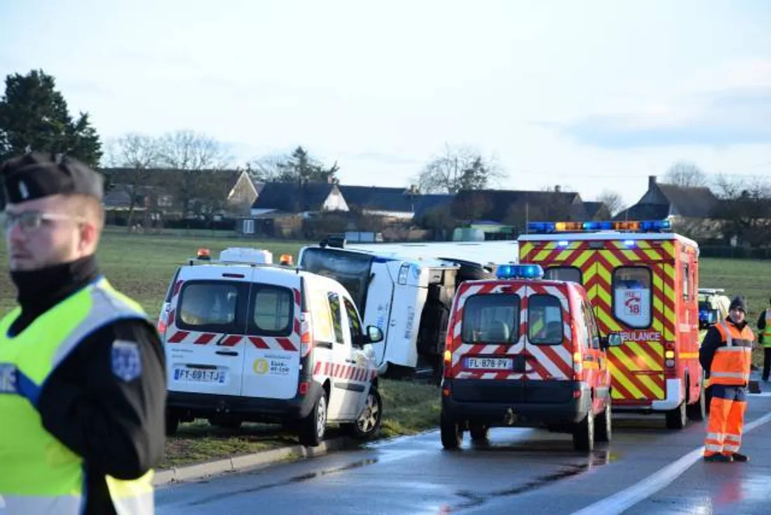 Accident d'autocar à Jallans
