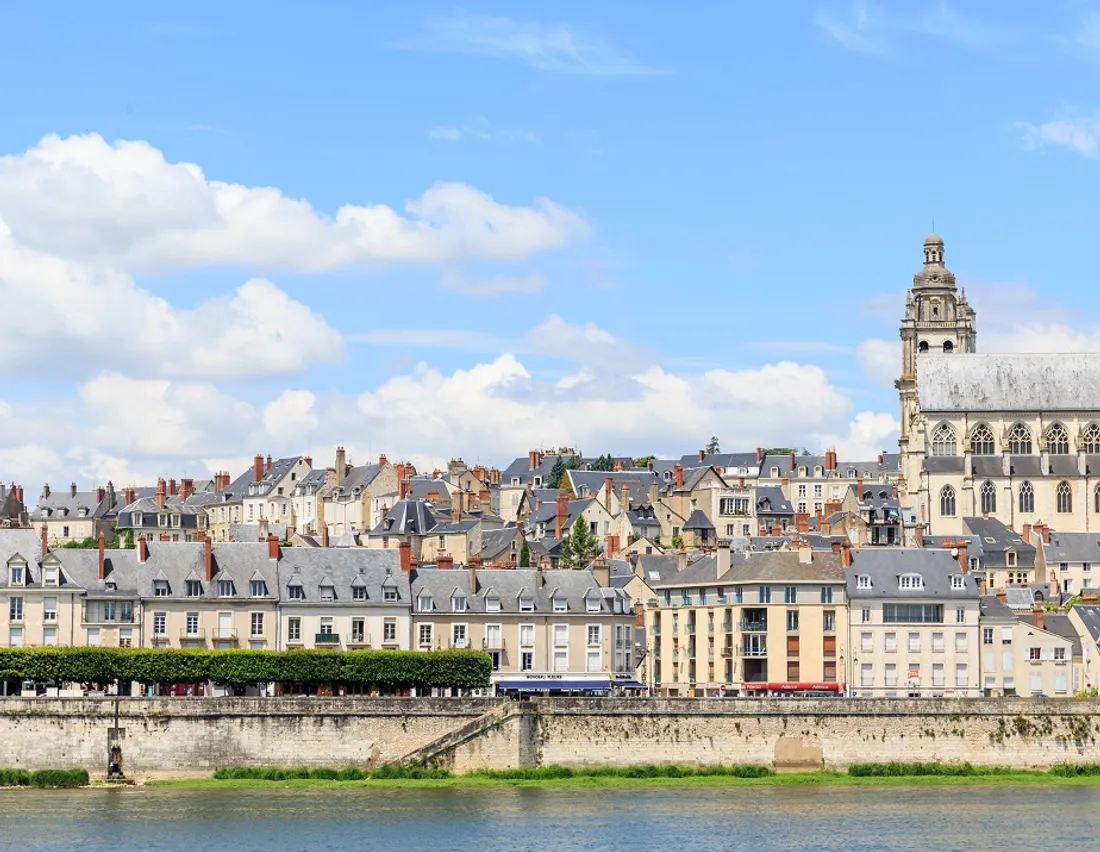 Blois, vue depuis la Loire