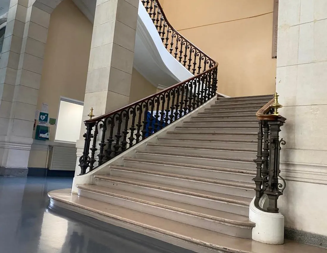 Comme ils sont beaux et grands ces escaliers !