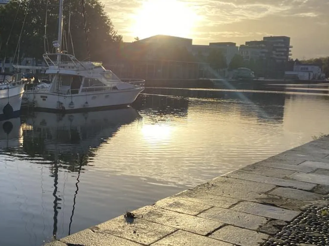 A Caen, le secteur du port