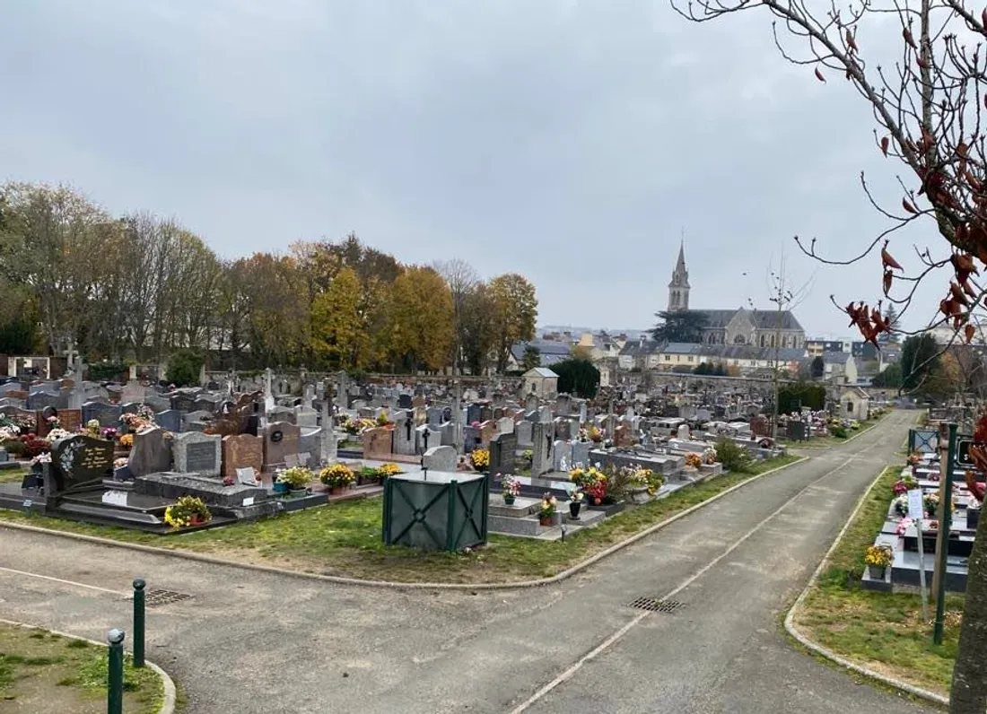 Au Mans, le cimetière du quartier Saint-Pavin
