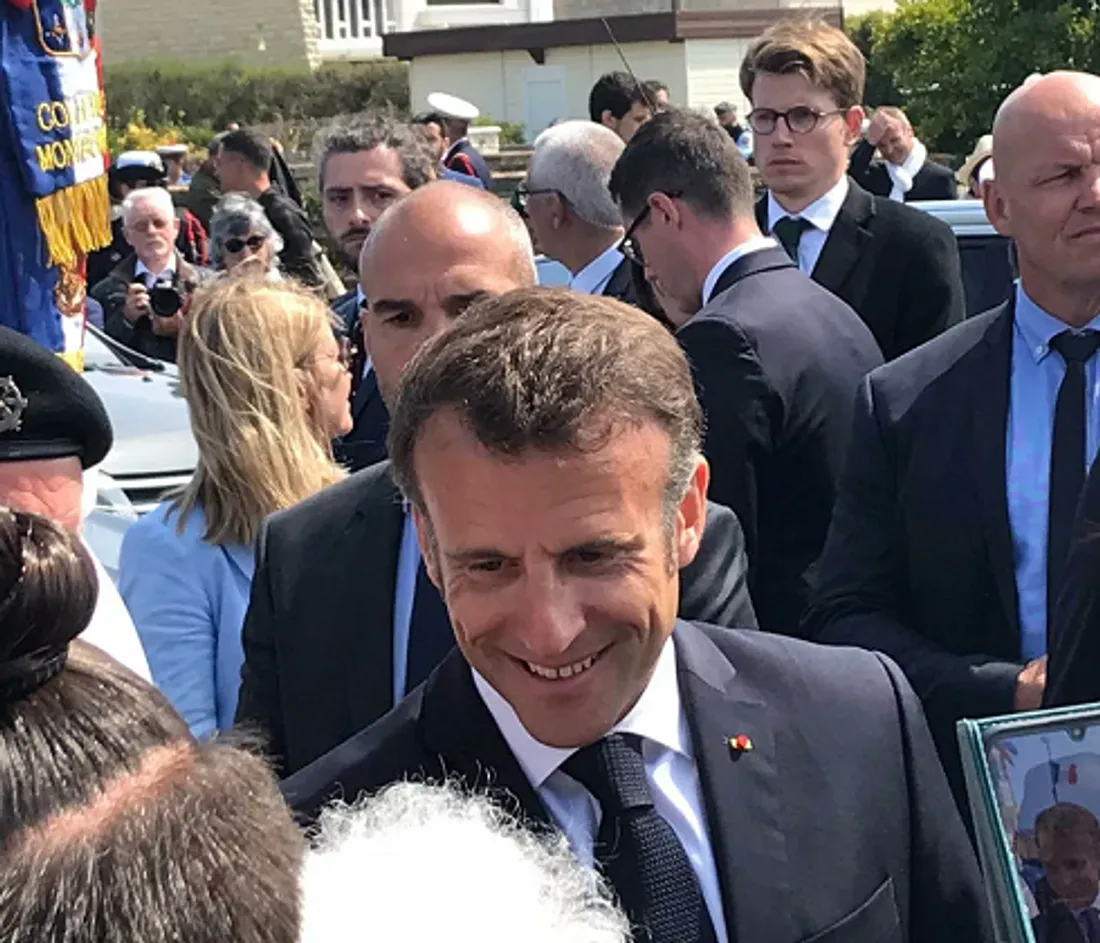 Emmanuel Macron Calvados