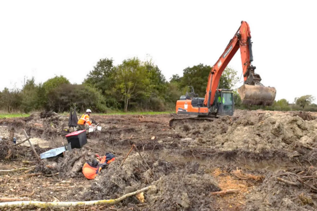 Chantier de fouilles dans le sud du Loir-et-Cher