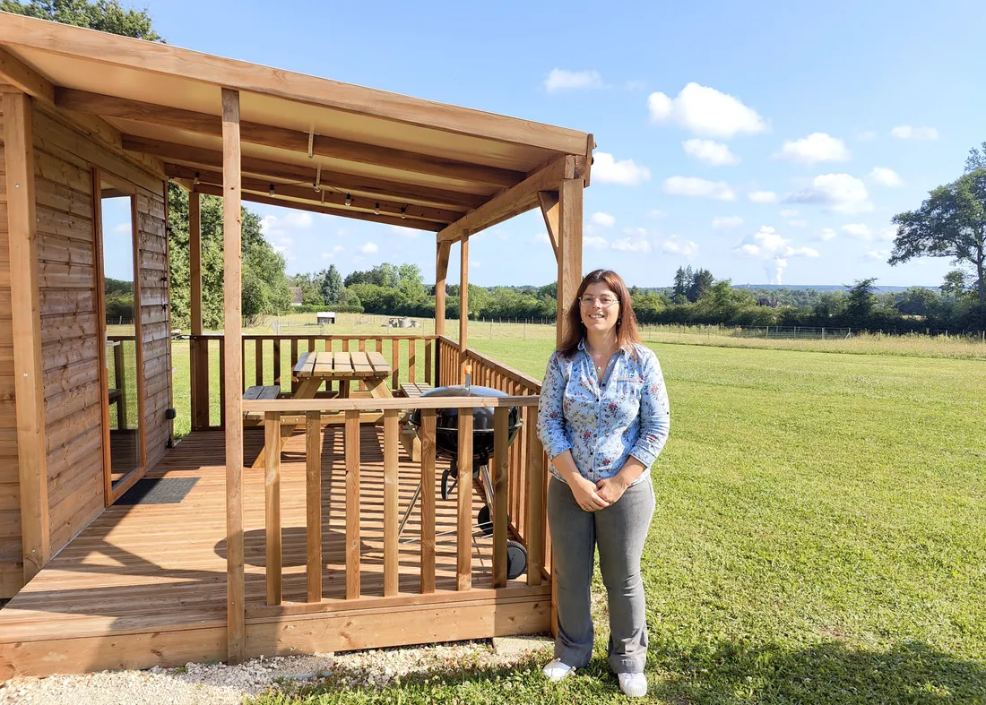 Marion Lehoux a accueilli ses premiers clients aux Cabanes du Tertre le 20 avril 2024.