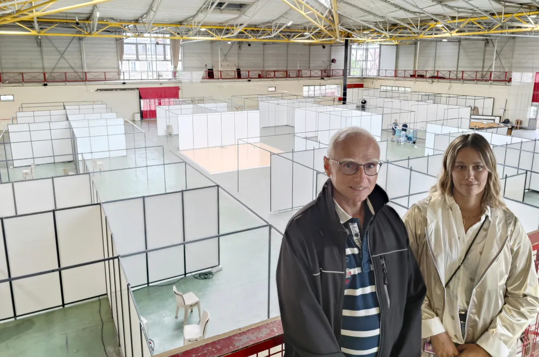 Marc Lenoir et Adeline Bretin à la manœuvre pour l'organisation de la fête des associations. 