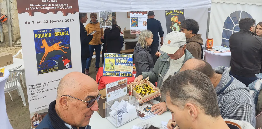 Le chocolat Poulain aussi était présent à Villesavin !