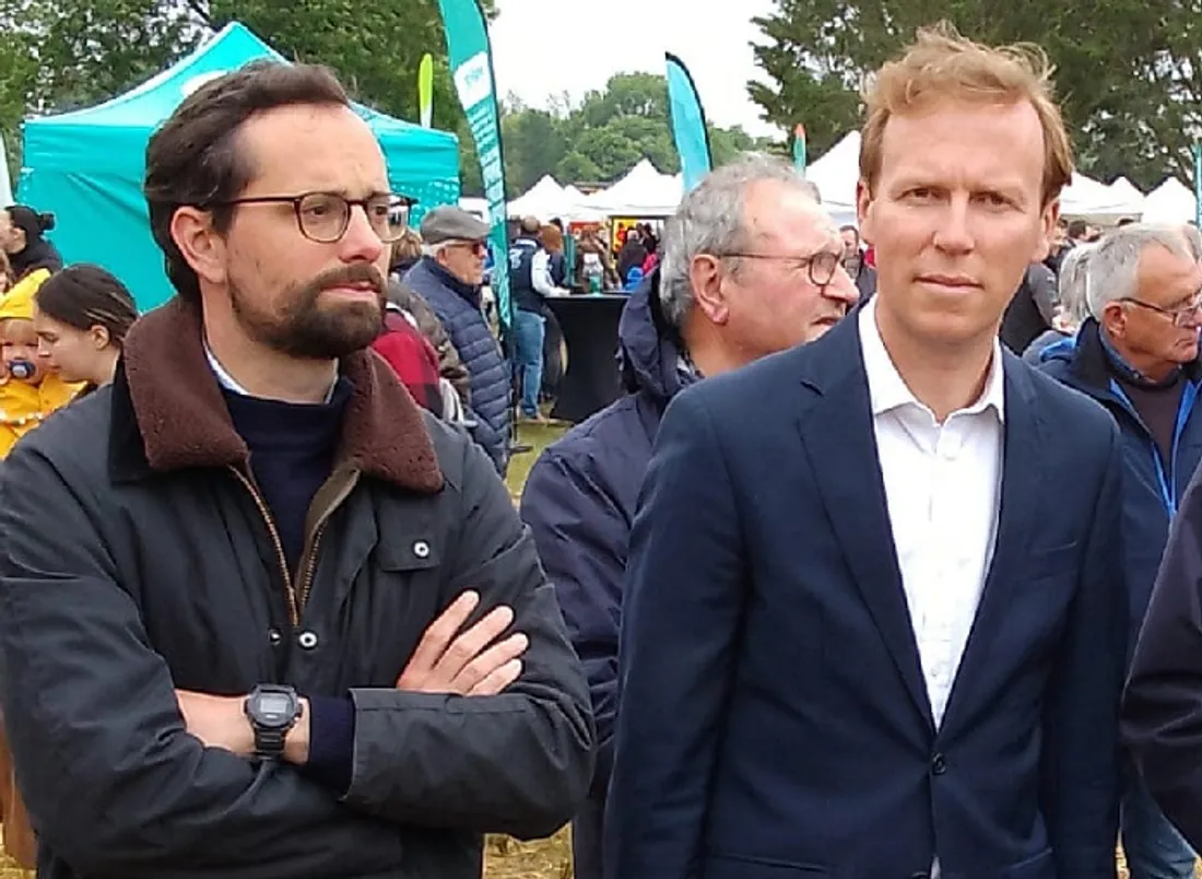 Jérémy Crabbe, à gauche, et Harold Huwart, à droite