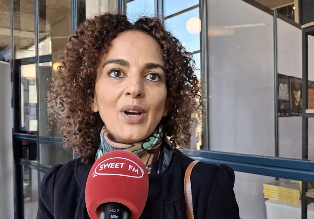 Leïla Slimani, au micro de Nicolas Terrien