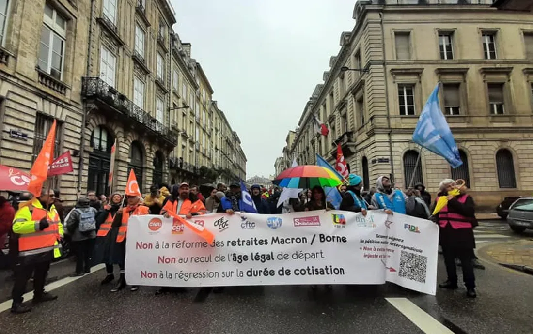 Manifestation à Bordeaux