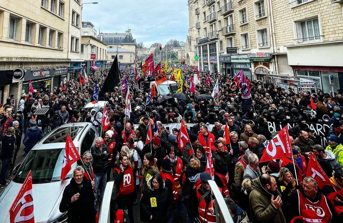 Manifestation à Caen