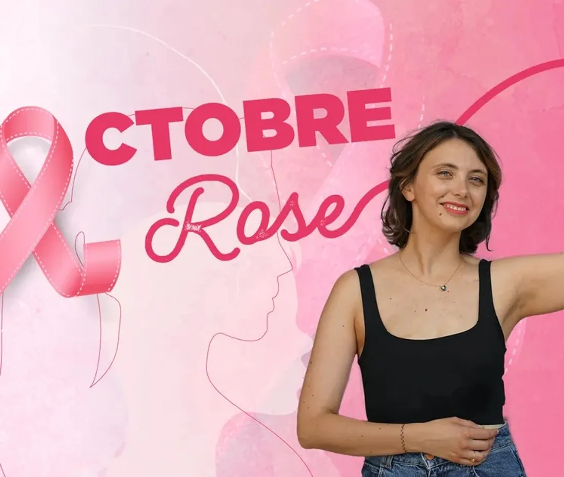 Legging Sport Femme Octobre Rose - Taille Haute Push Up - 95% Coton - Pour Yoga, Running - Ruban Rose Sensibilisation Cancer Du Sein