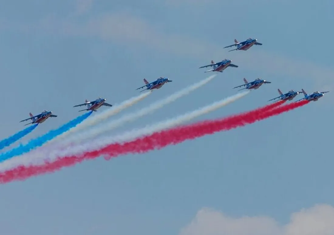 La Patrouille de France au-dessus du Loir-et-Cher ce mercredi 26 juin 2024.