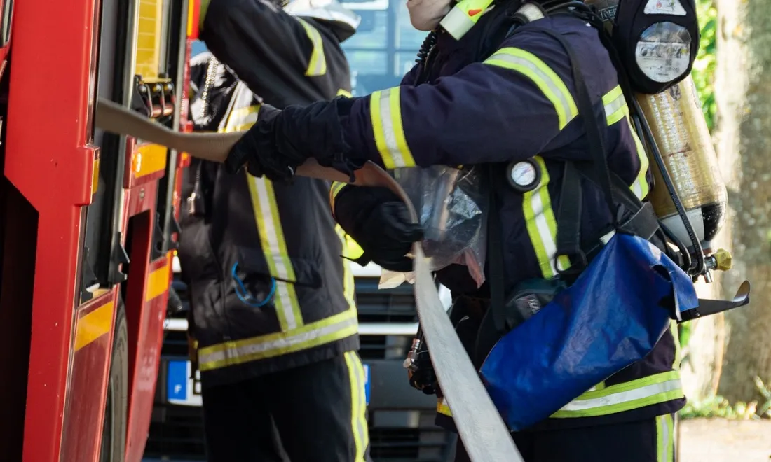 Intervention des pompiers à Bourguébus