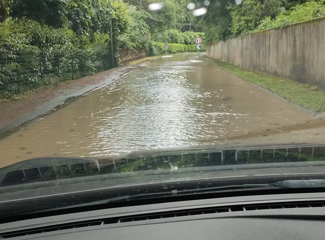 Route inondée